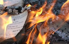 Burning pages